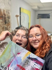 gibt's Zwischen-Bilder im Atelier in Stuttgart