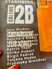 Gemeinschaftsausstellung in Starnberg in der Galerie 2B