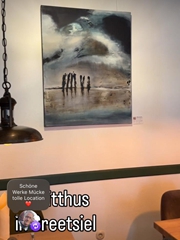 Montag im Witthus gehängt, Dienstag verkauft! Greetsiel und das Witthus sind ein wunderbares Zuhause für meine Bilder.