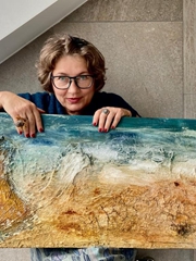 Wildes Wasser mit viel Strukturen